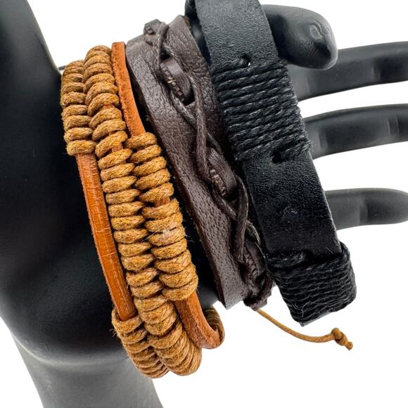 Wrist Wardrobe: 3 Leather Cuffs for Every Mood & Misadventure - Picture 1 of 3